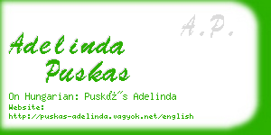 adelinda puskas business card